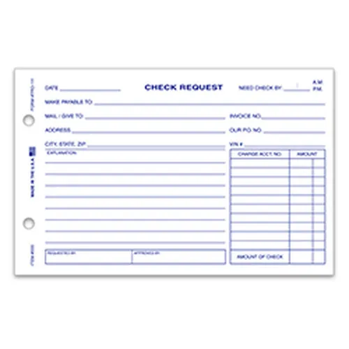 Check Request Forms TRO-111 product preview