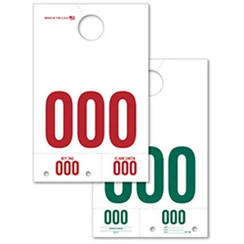 SDN-3 LONG WHITE 3 DIGIT DISPATCH NUMBER 000-999