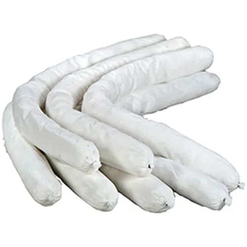 OIL ONLY WHITE SUPER ABSORBENT FLAKE SOCK - QTY. 10 SOCKS/CASE
