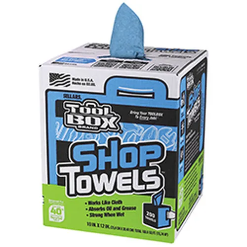 SHOP TOWELS - DISPOSABLE - 200 SHEETS/BOX/ - 6 BOXES/CASE - QTY 6