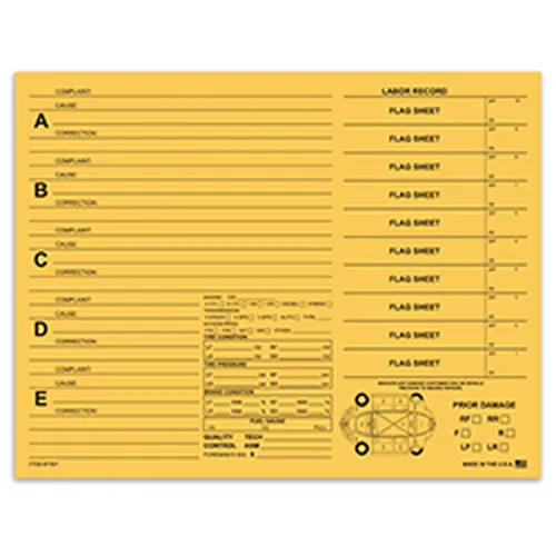 Repair Orders, 5 Option product preview