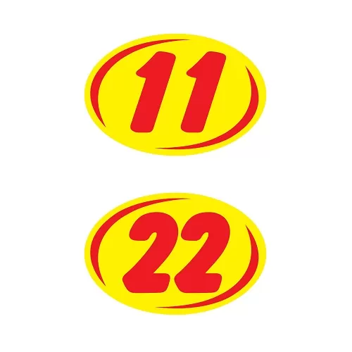 Bold Year Model Signs Red And Yellow Ez226-r