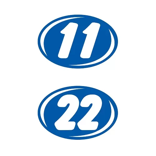 Bold Year Model Signs White And Blue Ez226-wb