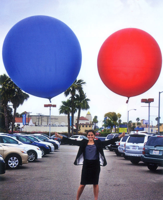 Giant 5-foot latex balloon for dealership and event displays