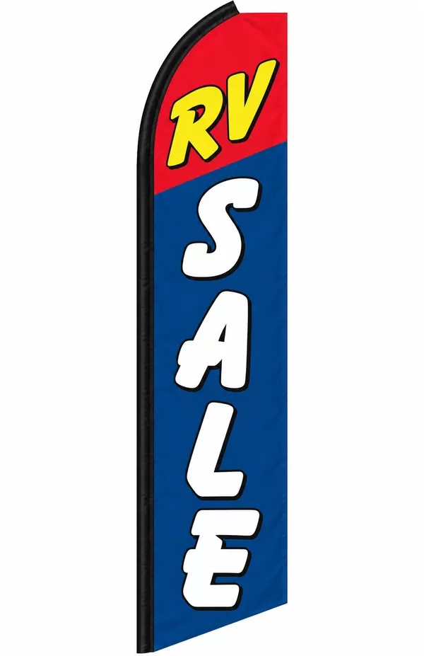 RV Sale swooper feather flag