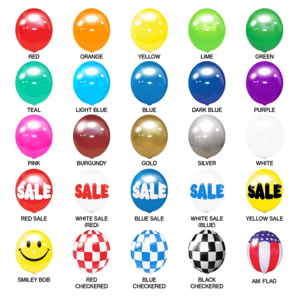 Bobber Balloon Replacement Balloons - Buy 200 Or More And Save