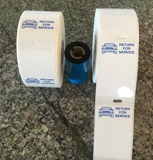 Zebra Godex Refill Kit includes 1000 Stickers (2 Rolls) And Ink Ribbon