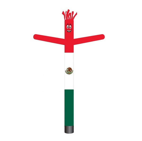 Mexican flag design Mexican Flag inflatable tube man, 20-foot installed height