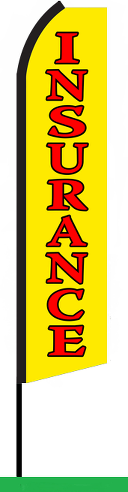 1/2 Price INSURANCE Flag yellow red