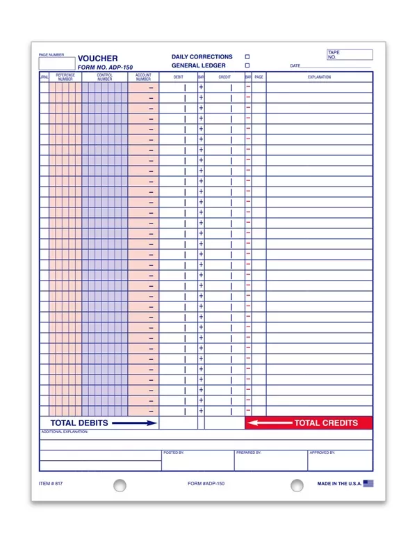 General Journal Voucher 150 product preview