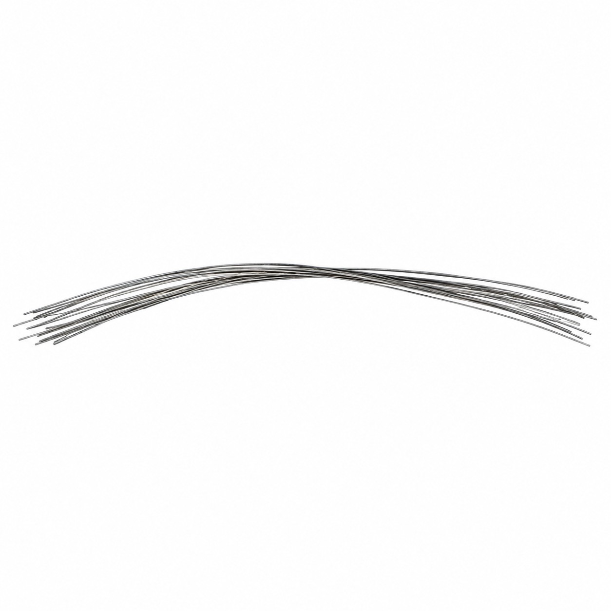 Silver cut wire ties for attaching parts and multipurpose tags