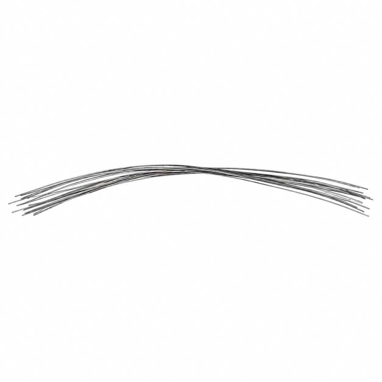 Silver cut wire ties for attaching parts and multipurpose tags