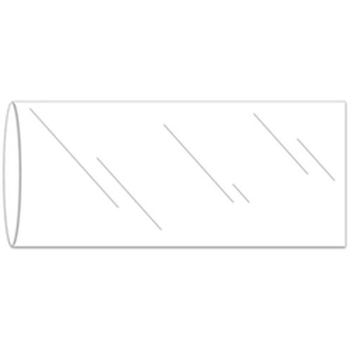 Clear extra-long plastic license plate tag bag with an open end for inserting a tag