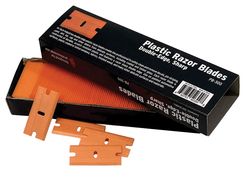 Double-Edge Plastic Razor Blades - Box of 100, 591-670