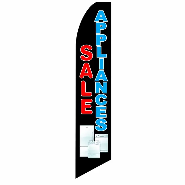 Black Appliance Sale swooper feather flag, design NOVO-SF1726