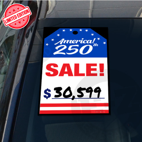 America 250TH Celebration Stick on Tags