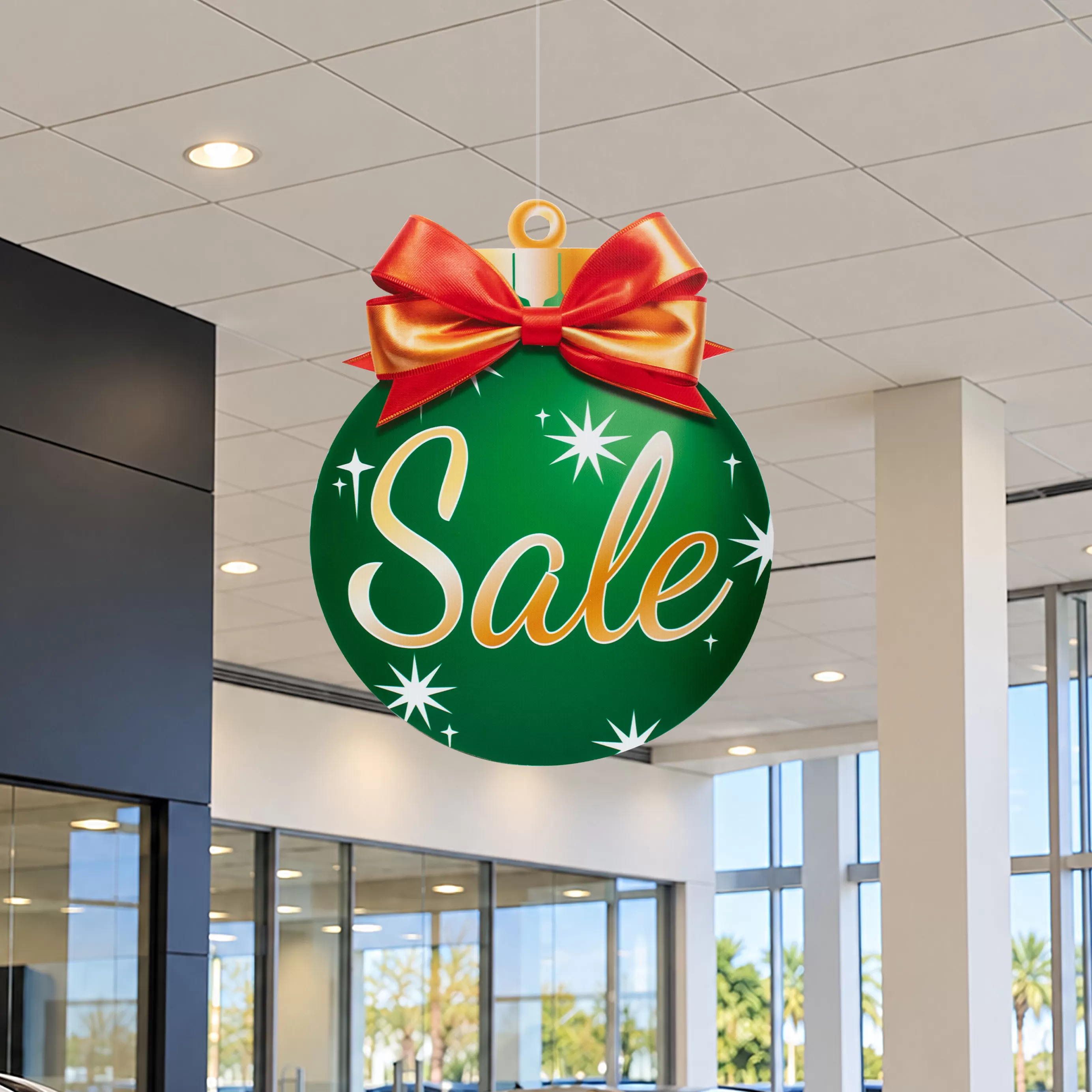 NEW Hanging Ornament Display Green