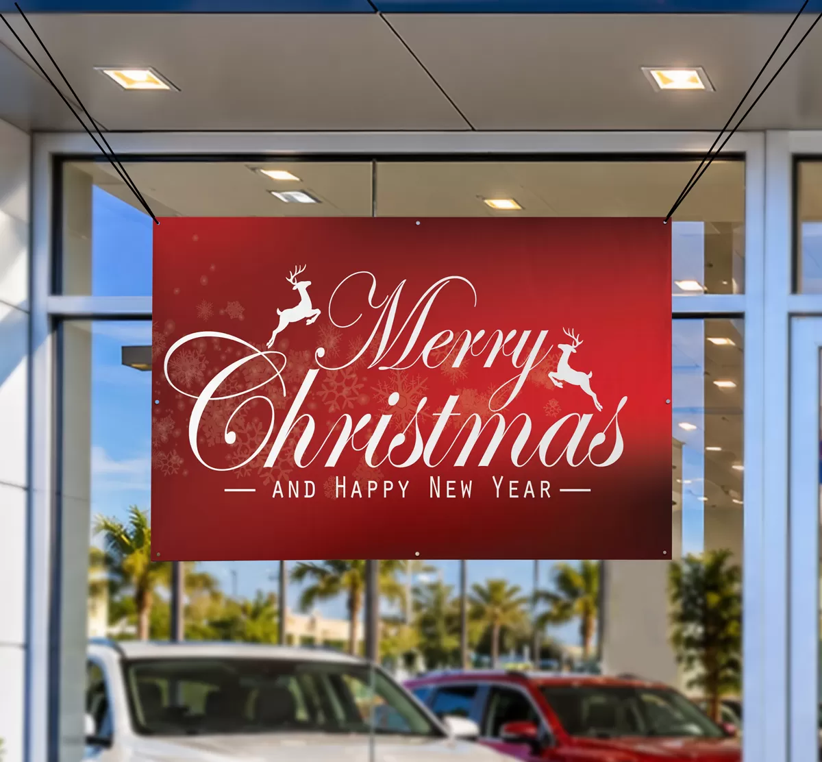 NEW Merry Christmas 3x5ft Banner (Red)