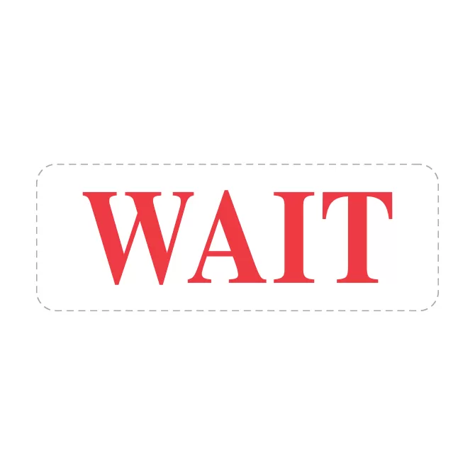 Self Inking Stamp - WAIT
