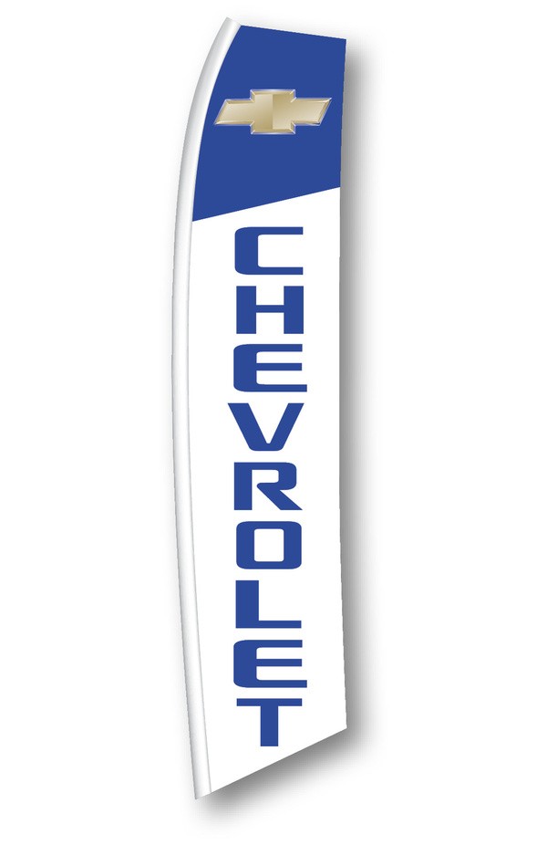 Chevrolet vertical swooper feather flag, SW-CVY