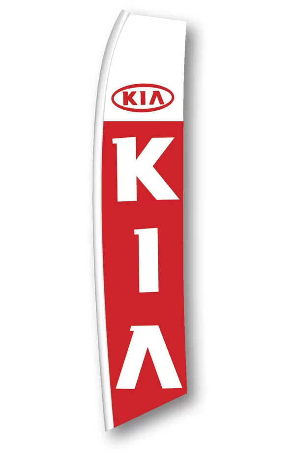 Kia vertical swooper feather flag, SW-KIA